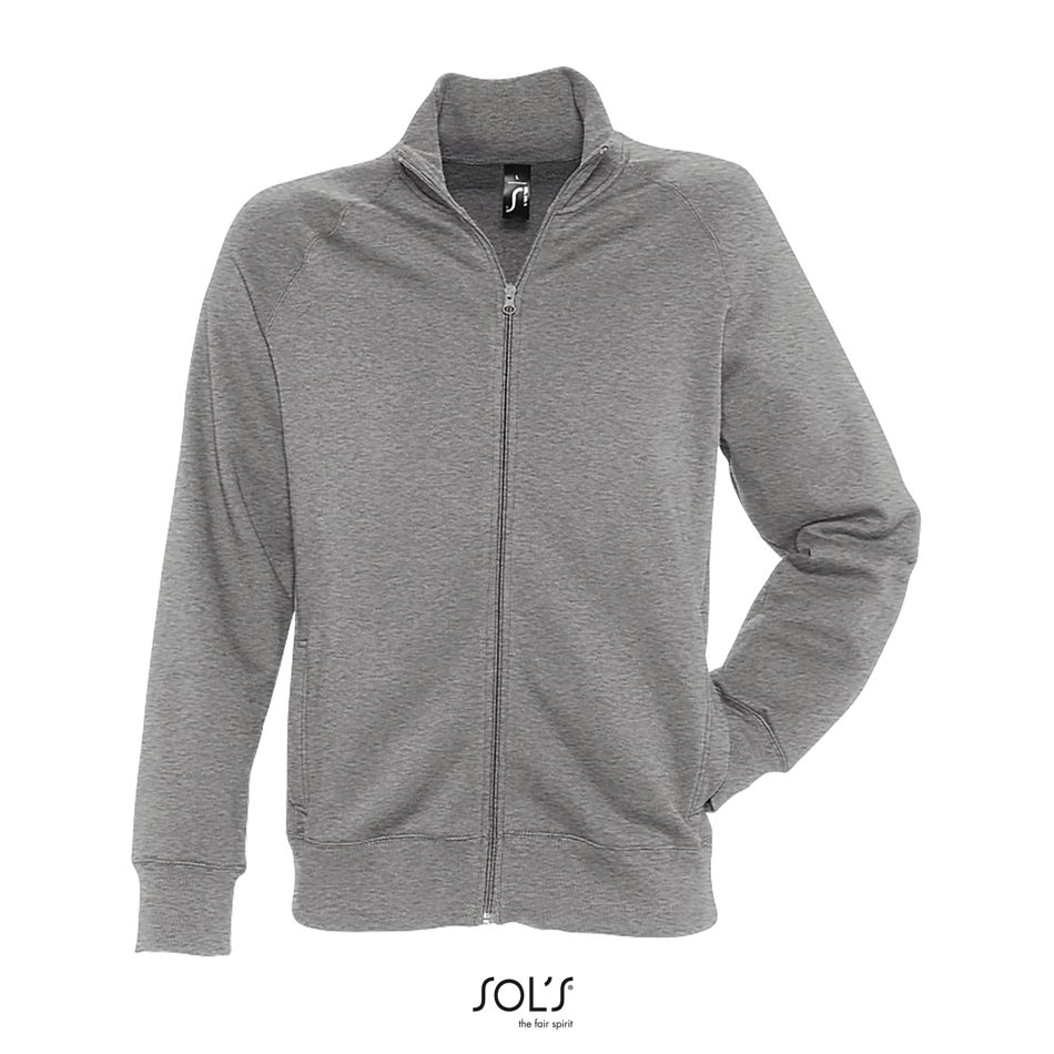 Chaqueta De Hombre Con Cremallera SOL'S SUNDAE GRIS MEZCLA PROFUNDO