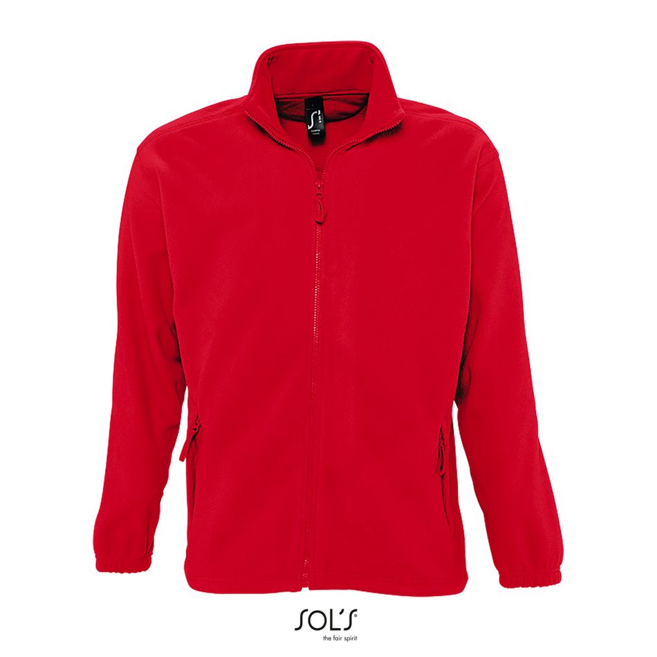 Chaqueta Con Cremallera Para Hombre SOL'S NORTH ROJO