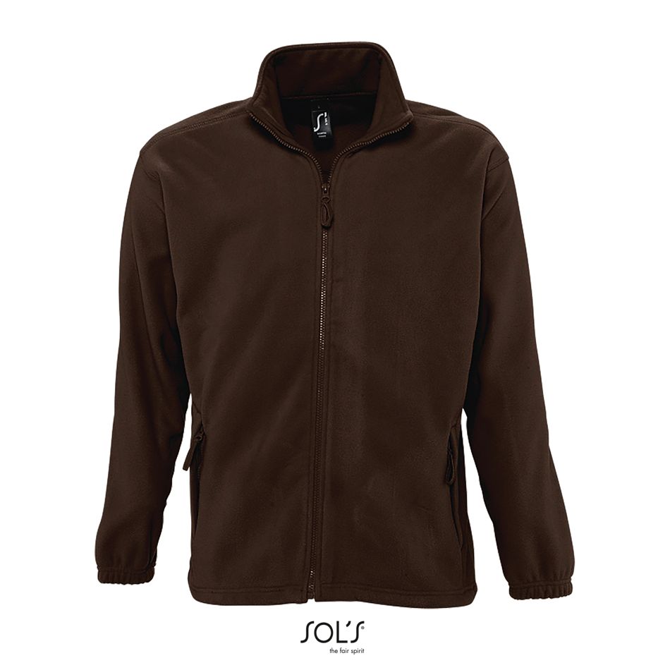 Chaqueta Con Cremallera Para Hombre SOL'S NORTH CHOCOLATE OSCURO