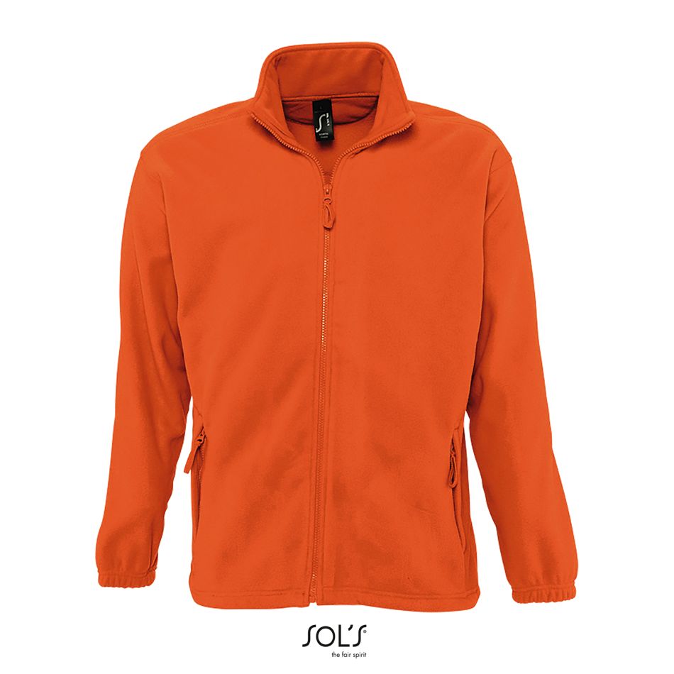 Chaqueta Con Cremallera Para Hombre SOL'S NORTH NARANJA