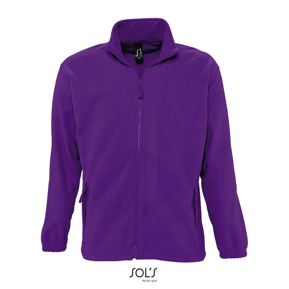 Chaqueta Con Cremallera Para Hombre SOL'S NORTH MORADO OSCURO
