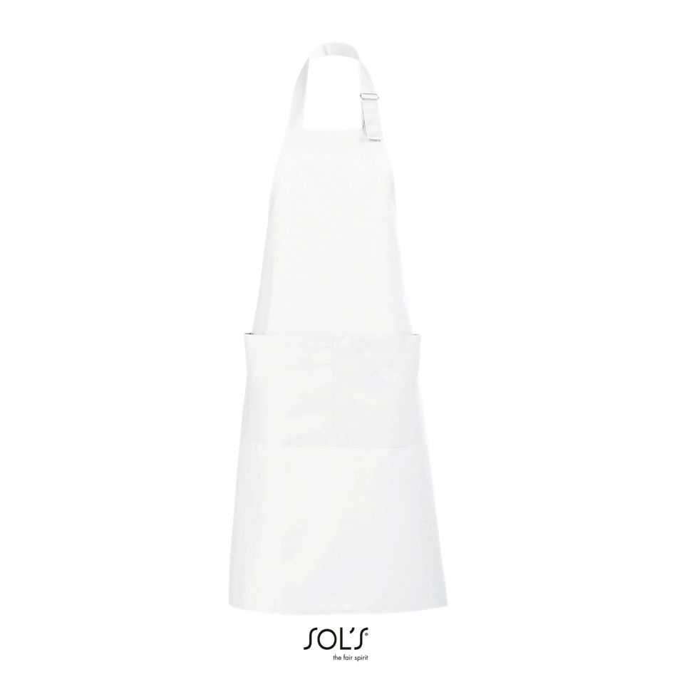 Delantal Largo Con Bolsillos SOL'S GALA BLANCO