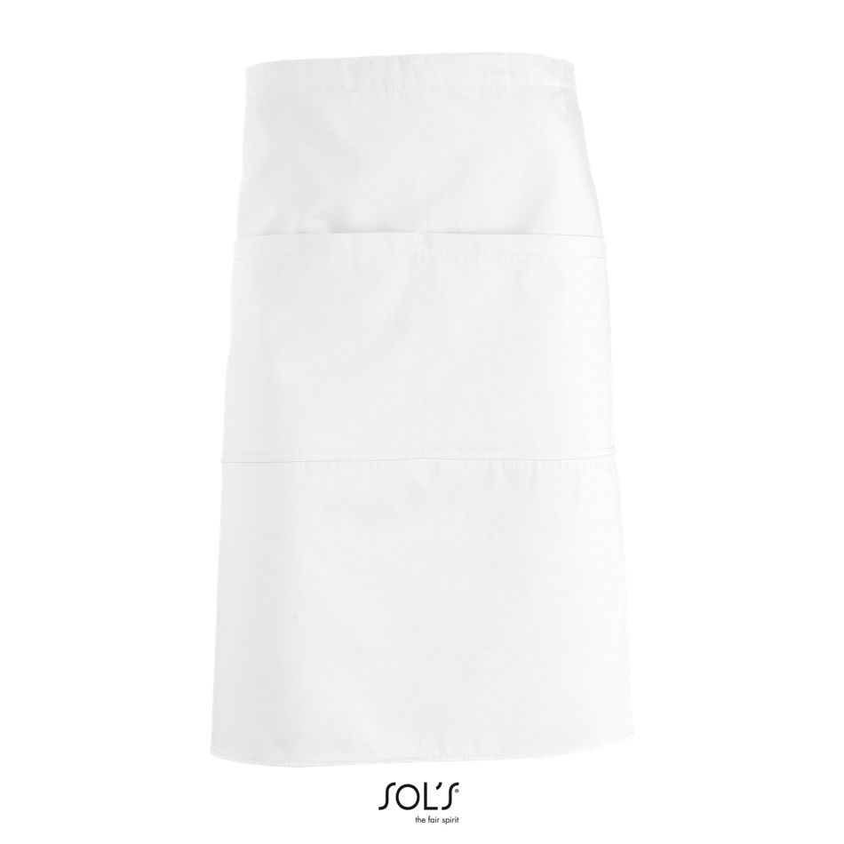Delantal Medio Con 2 Bolsillos SOL'S GREENWICH BLANCO