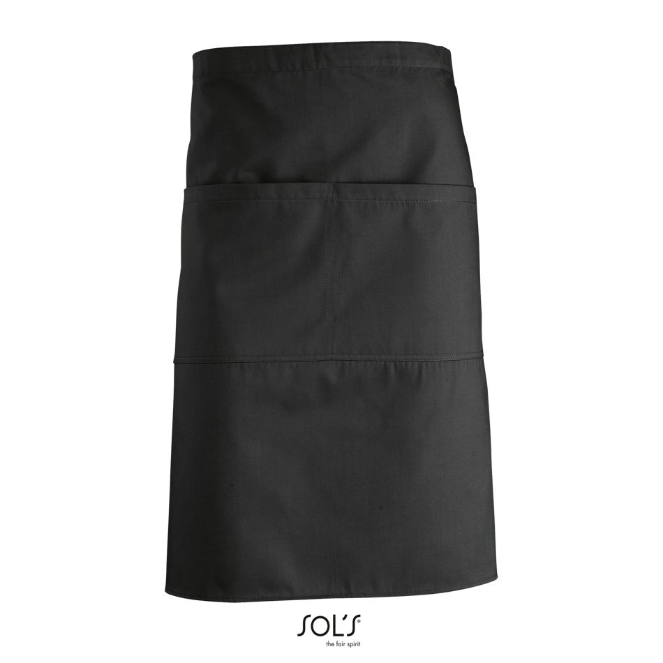 Delantal Medio Con 2 Bolsillos SOL'S GREENWICH GRIS OSCURO
