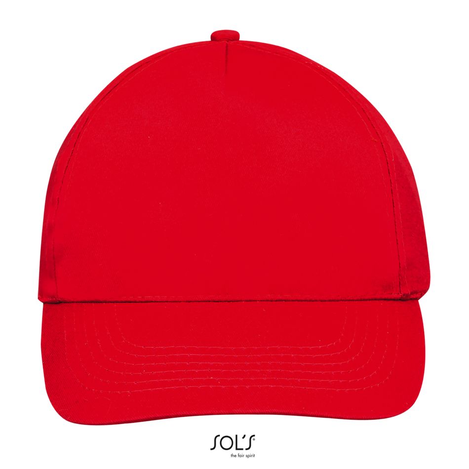 Gorra 5 Paneles SOL'S SUNNY ROJO