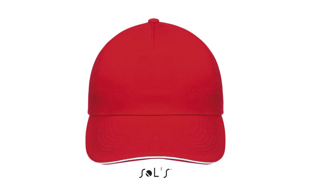 Gorra 5 Paneles SOL'S SUNNY ROJO / BLANCO