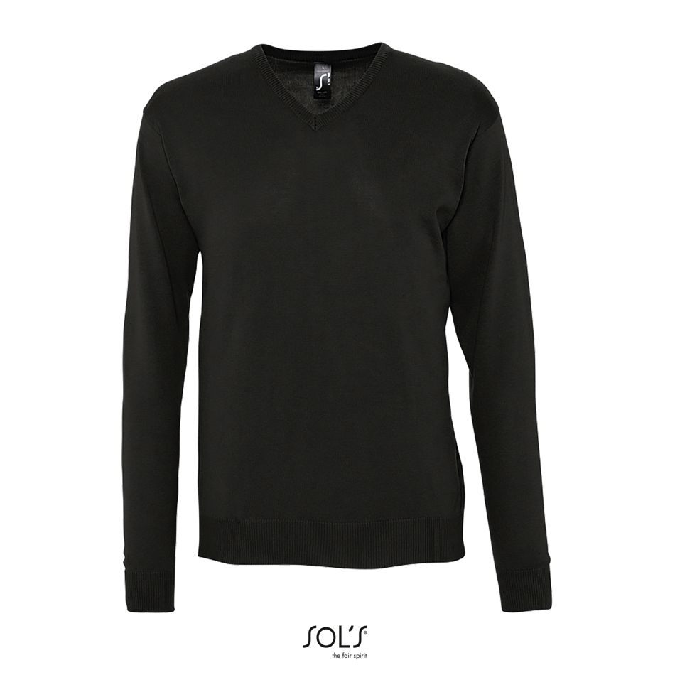 Jersey De Cuello Pico Para Hombre SOL'S GALAXY MEN NEGRO