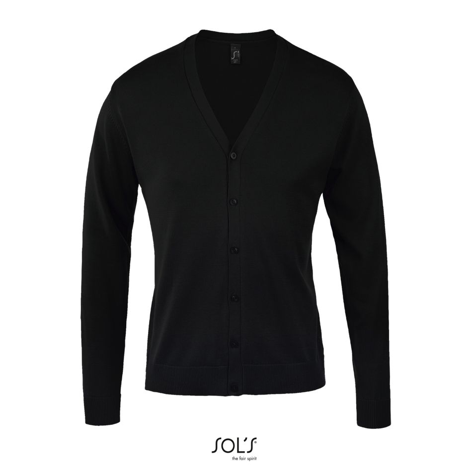 Rebeca De Punto Con Cuello Pico Para Hombre SOL'S GOLDEN MEN NEGRO