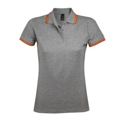 Gris chiné / Orange