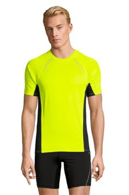 running t shirt and shorts