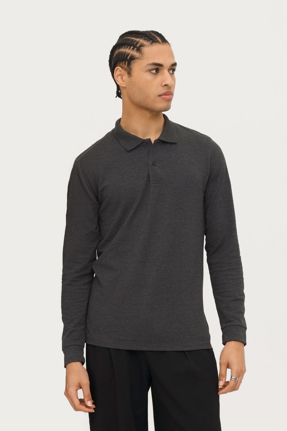 Polo piqué de manga larga para hombre Perfect Lsl