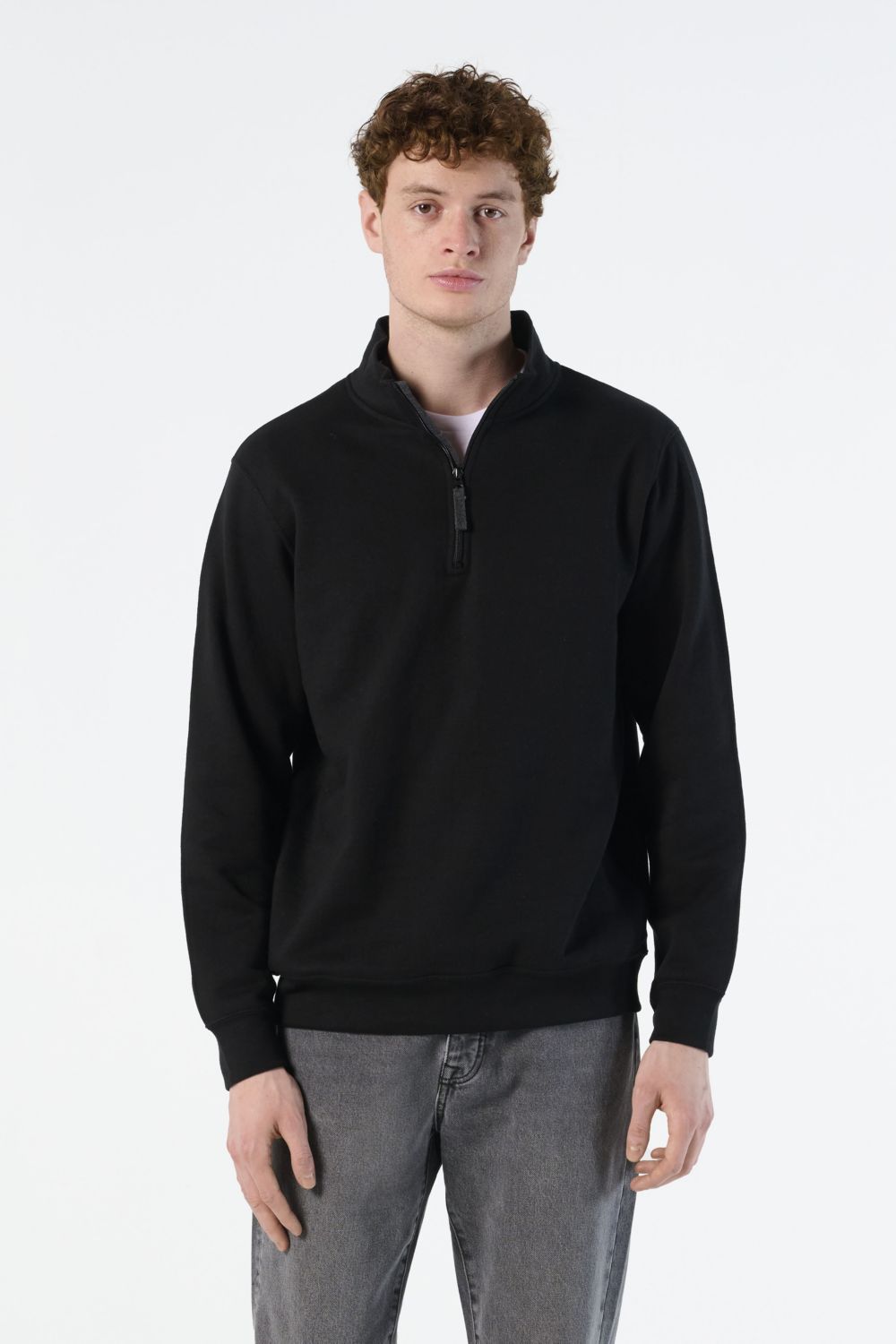 Sudadera con cuello y cremallera para hombre Stan