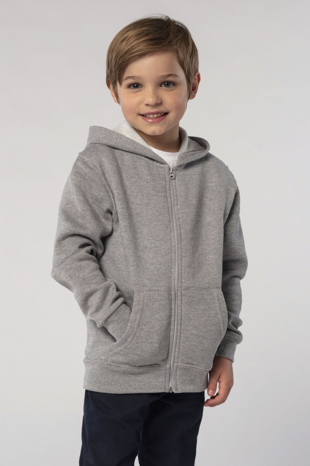 Sudadera con cremallera y capucha Stone