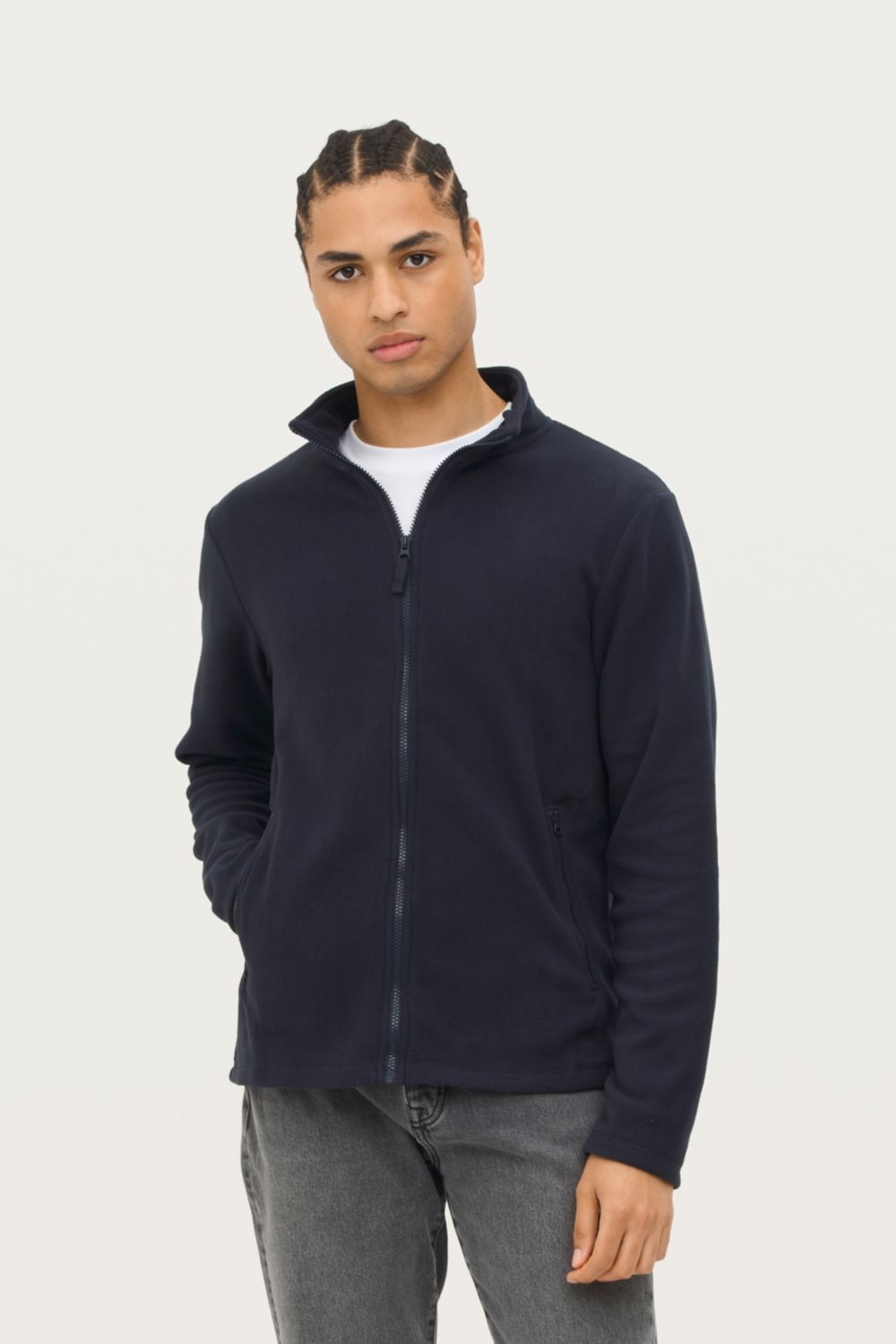 Chaqueta polar lisa para hombre Norman