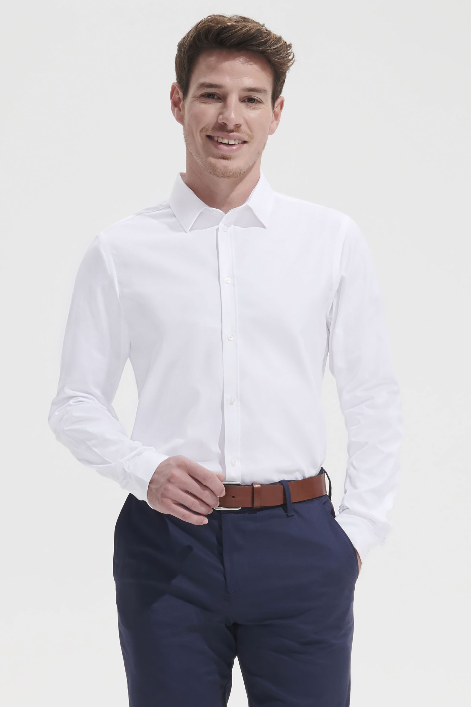  Sols Camisa De Espiguilla De Hombre SOL'S BRODY MEN