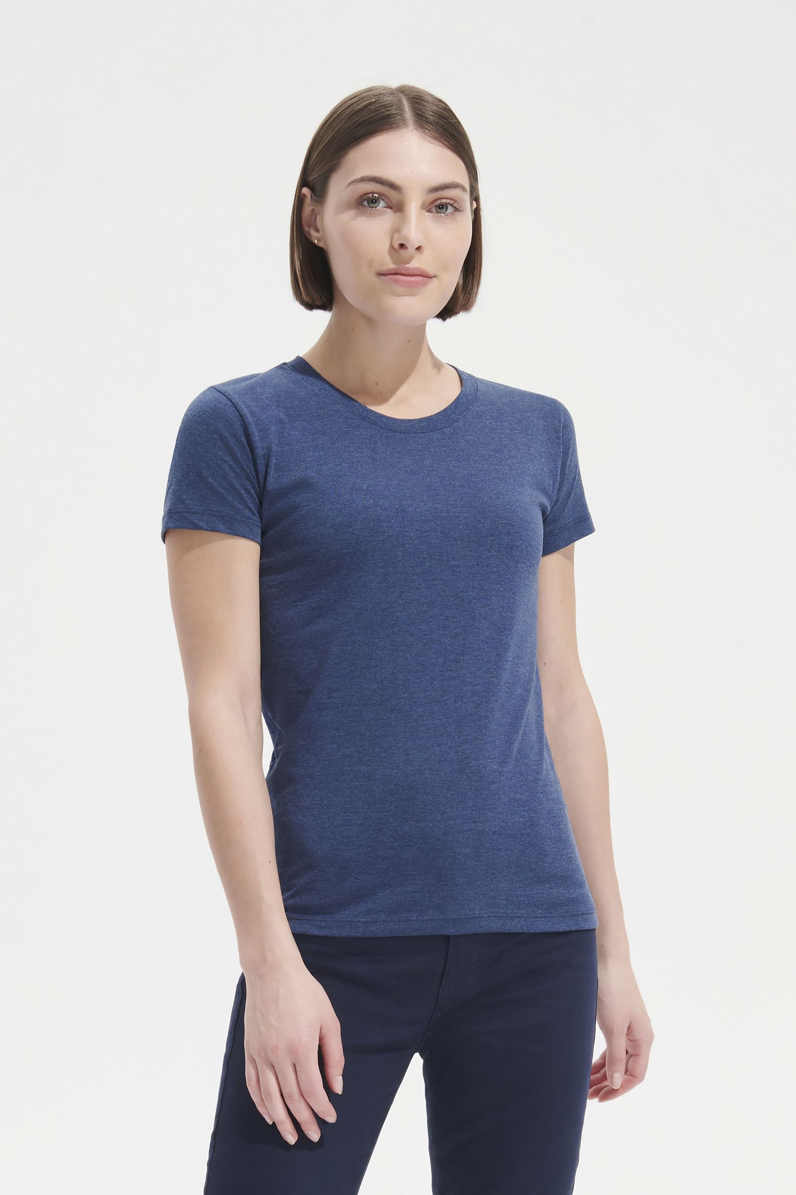 REGENT FIT WOMEN - Camiseta Ajustada De Mujer Con Cuello Redondo