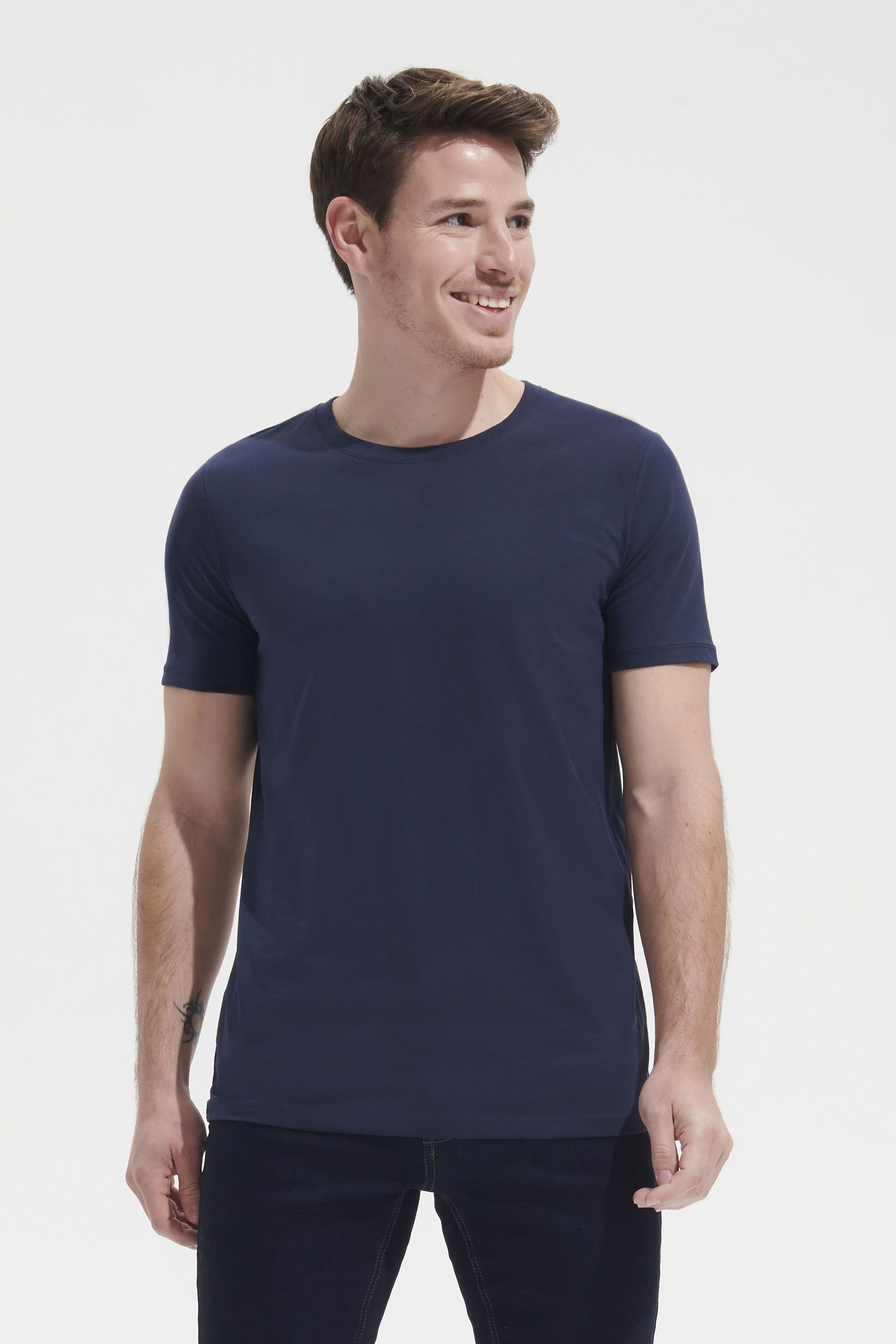 MILLENIUM MEN - Camiseta Hombre Manga Corta Cuello Redondo