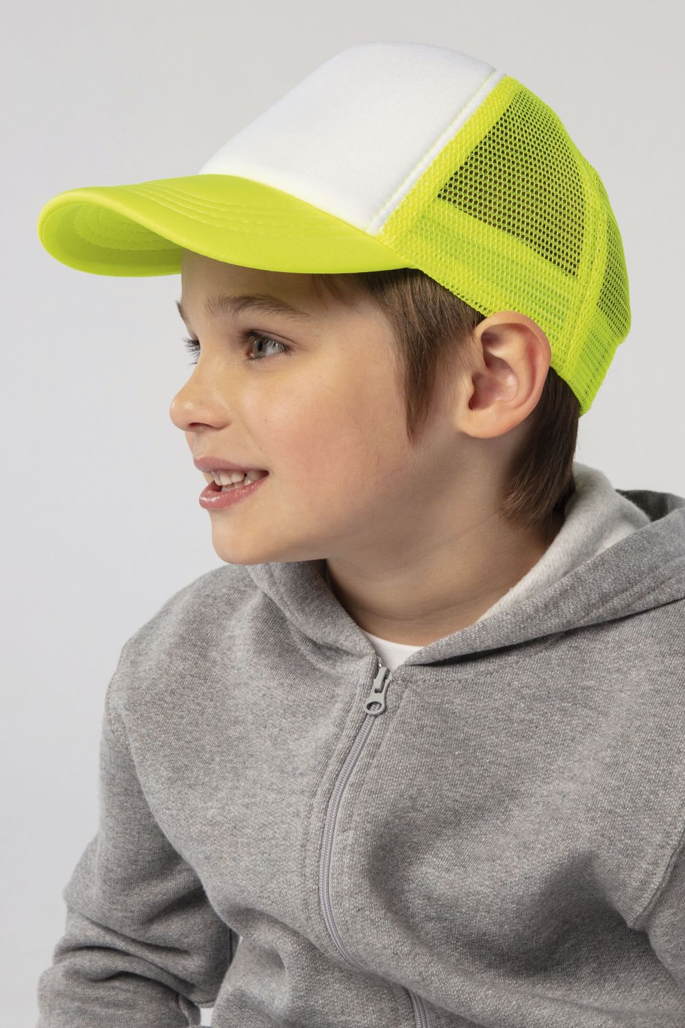 Gorra de malla de 5 paneles para niños Bubble