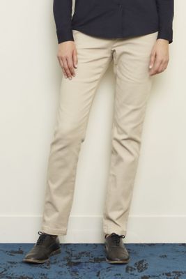 PANTALON CHINO TAILLE ÉLASTIQUÉE FEMME<br/><p>A porter en toutes circonstances, ce chino en sergé stretch apporte confort et modernité. Grâce à sa ceinture élastiquée, il s'adapte à toutes les morphologies.</p> NEOBLU GUSTAVE WOMEN