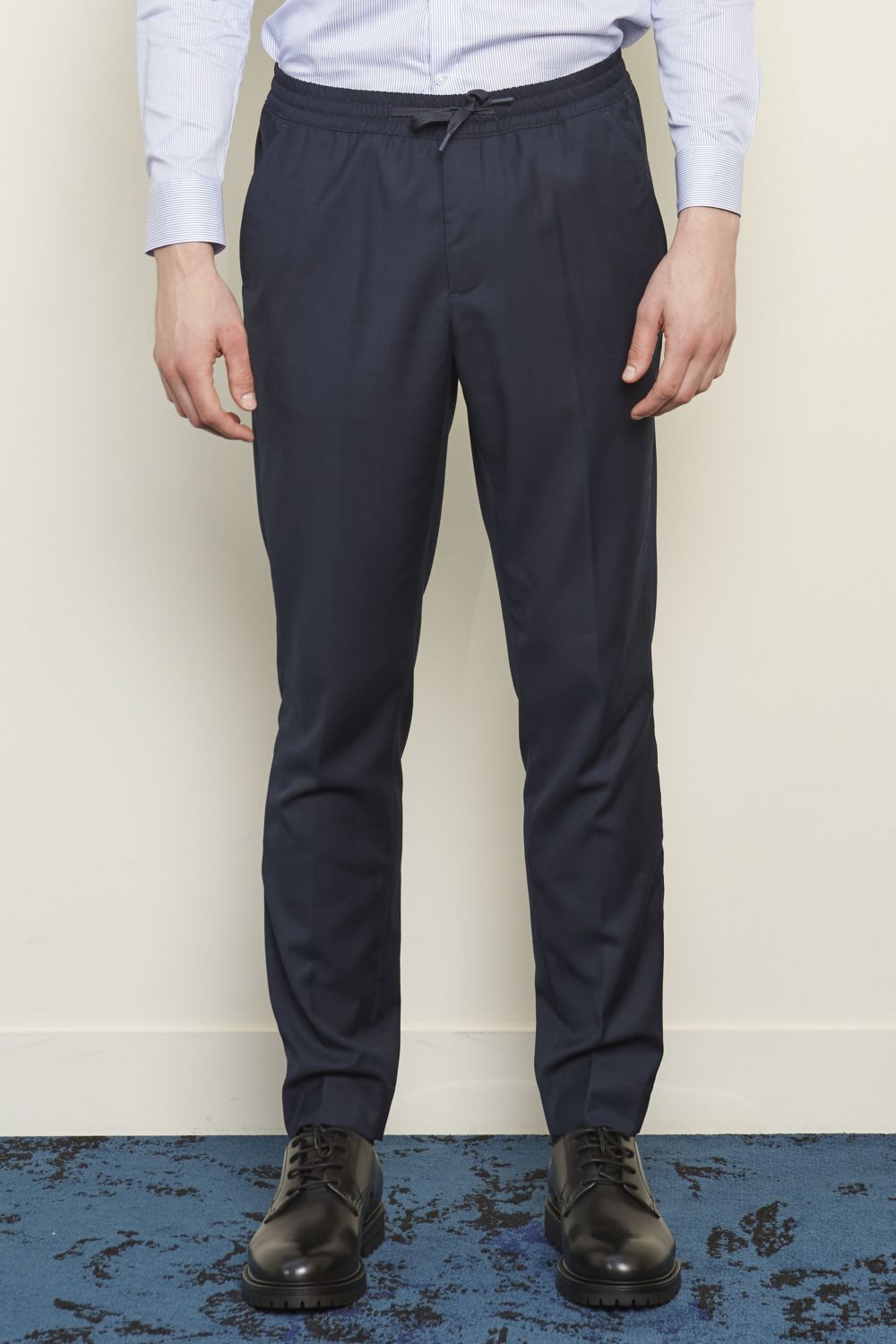 Pantalones de traje con cintura elástica para hombre Germain
