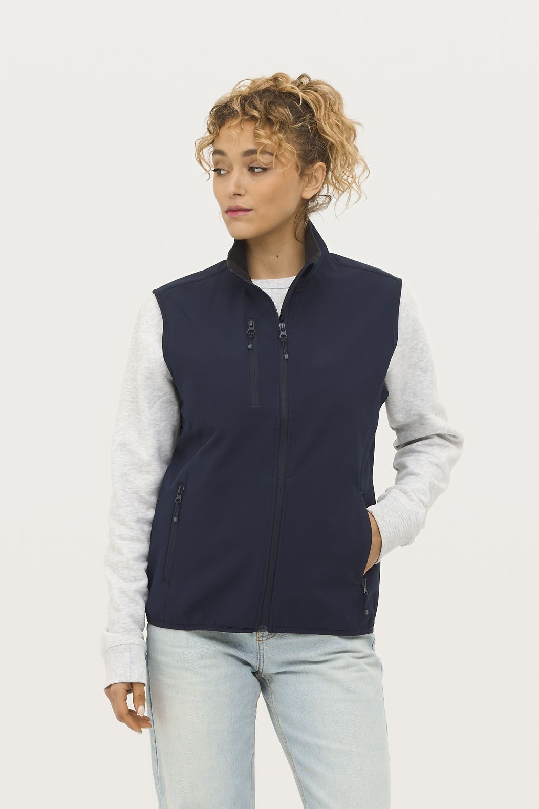  Sols Chaleco Softshell Para Mujer SOL'S FALCON BW WOMEN