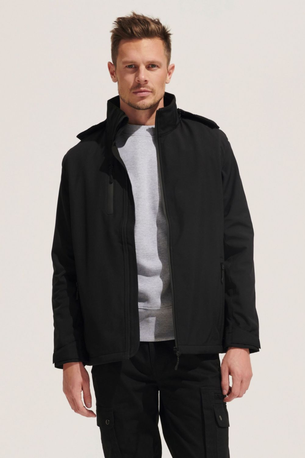 Softshell con capucha y mangas desmontables Falcon 3in1