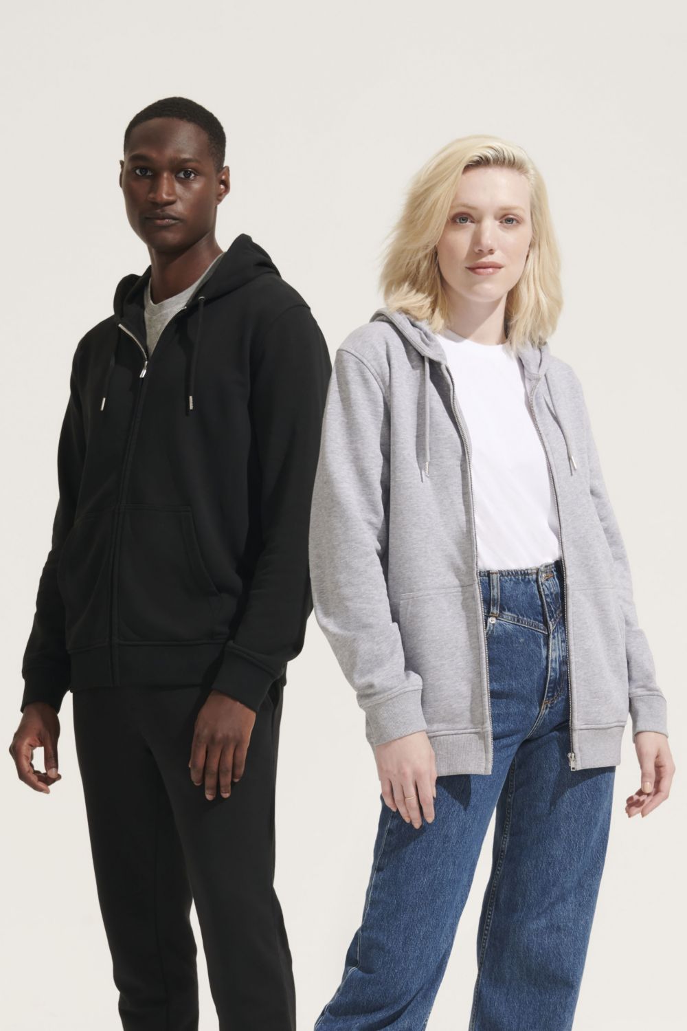 Sudadera unisex con cremallera y capucha Calipso