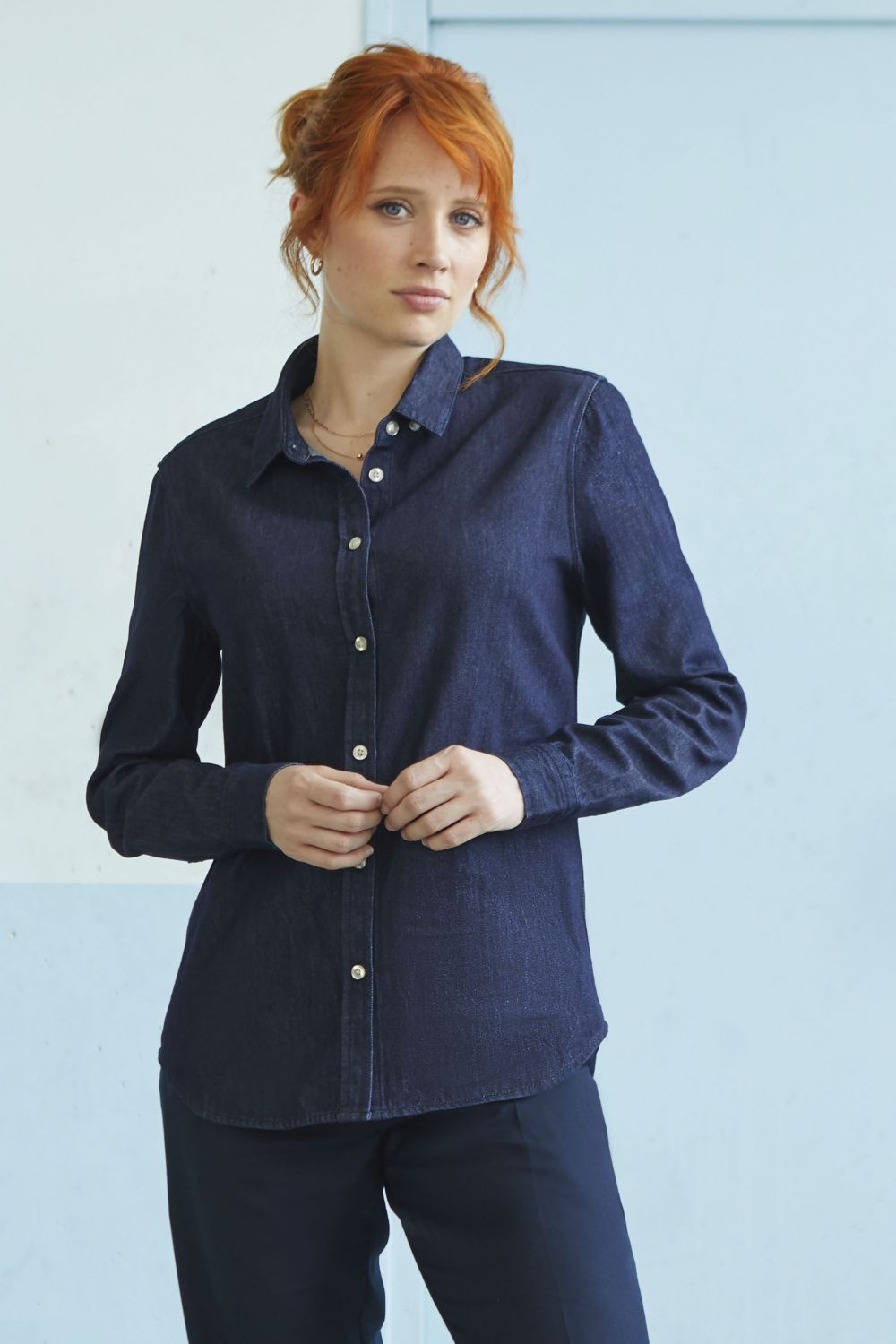 Camisa denim de gama alta para mujer Bennett