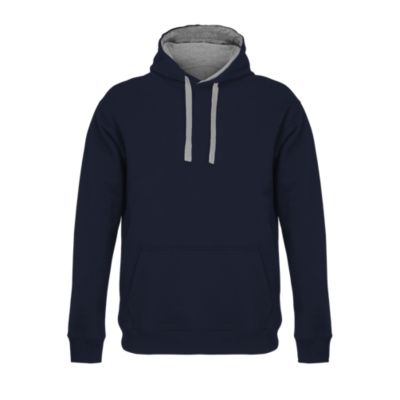 Blu navy / Grigio medio melange
