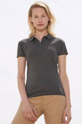 women's polo button up shirts