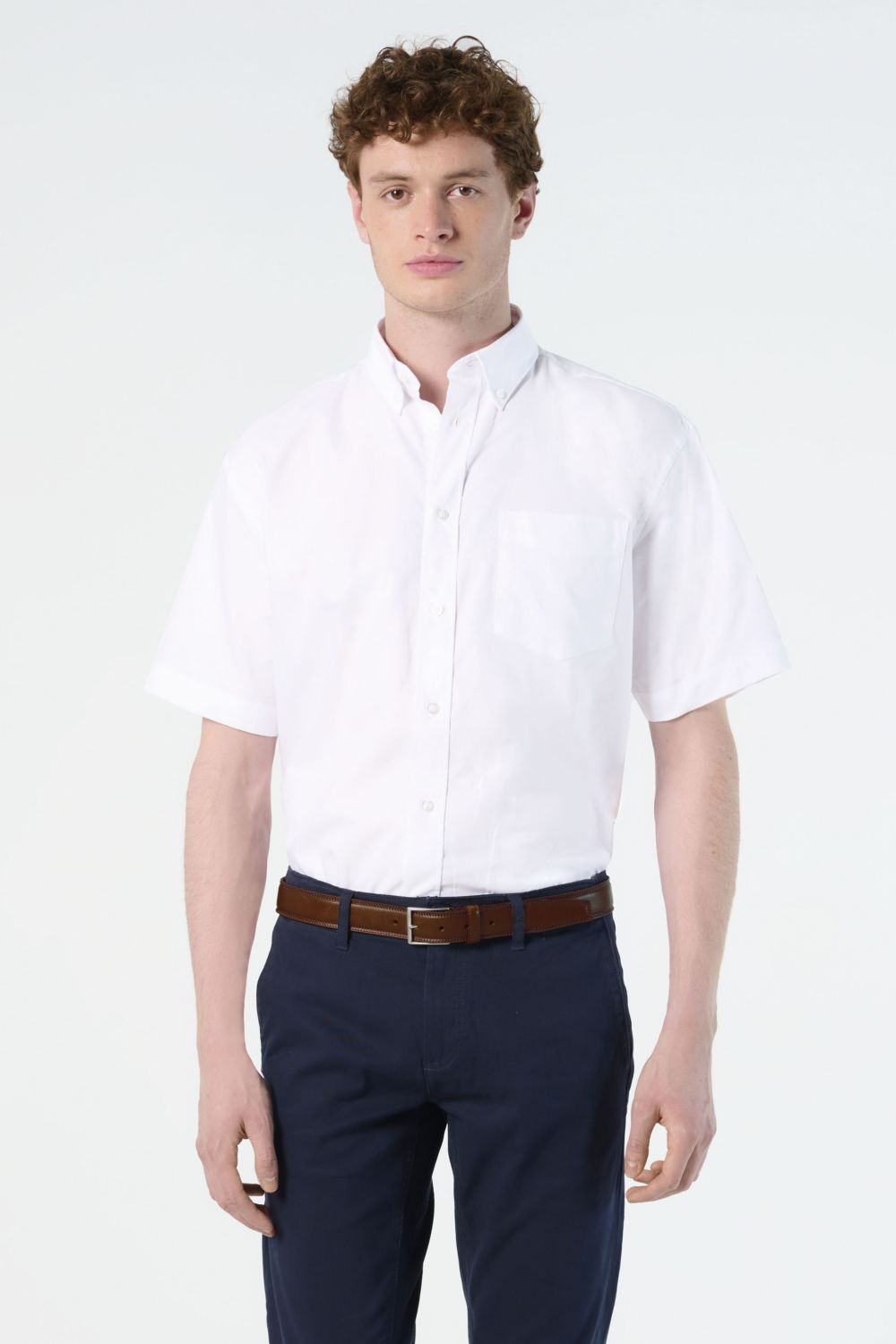 Camisa oxford hombre manga corta Brisbane