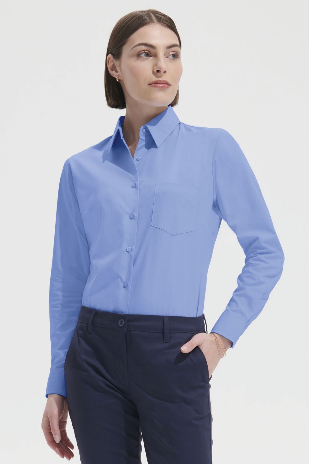 Camisa popelín manga larga para mujer Executive