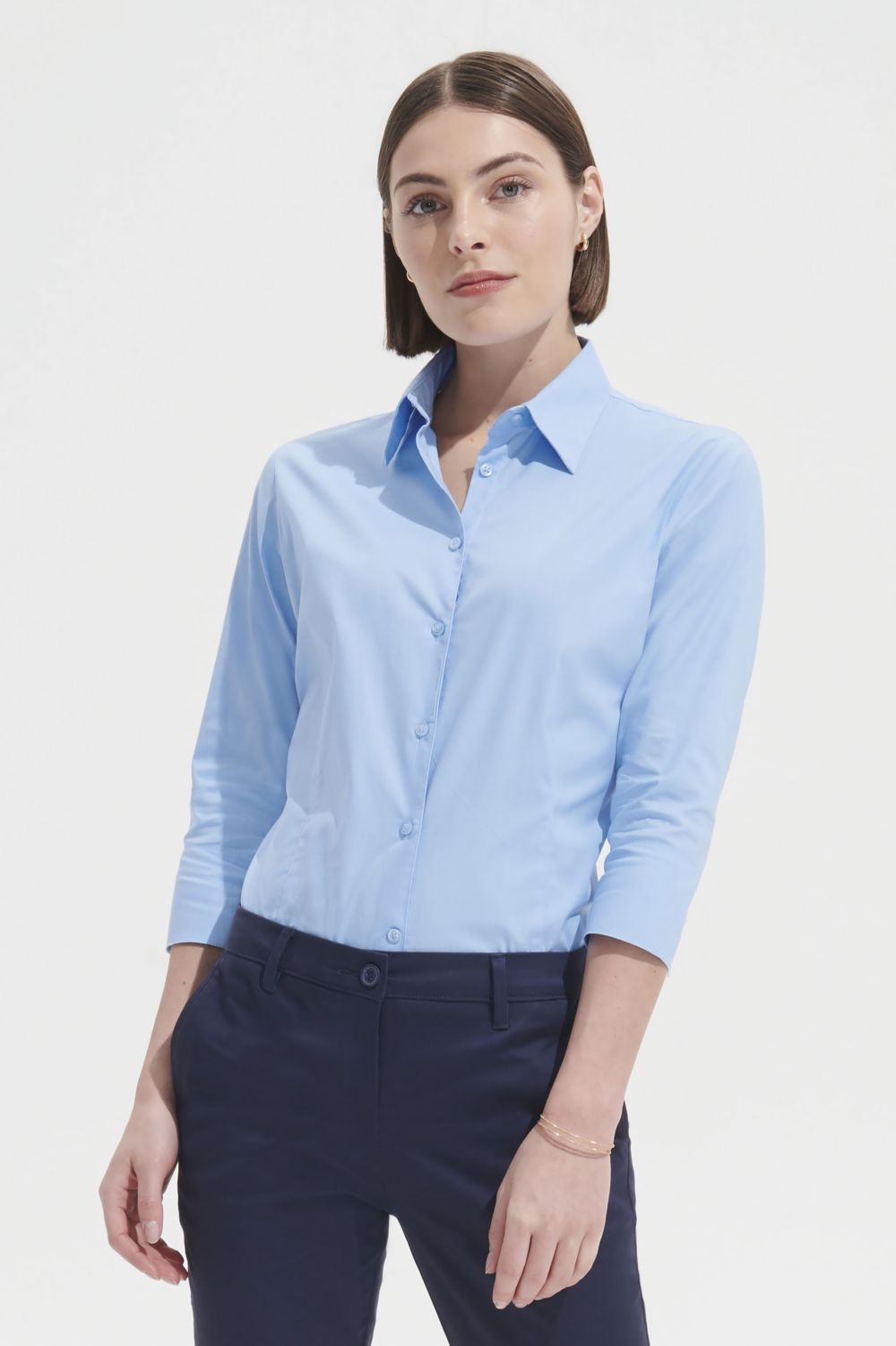 Camisa stretch manga 3/4 para mujer Effect