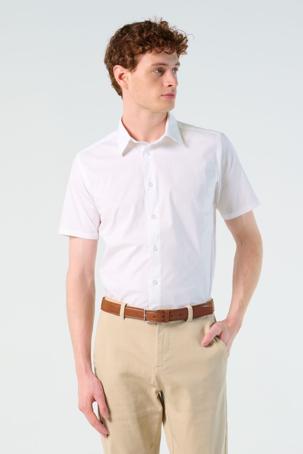 Camisa strech manga corta para hombre Broadway
