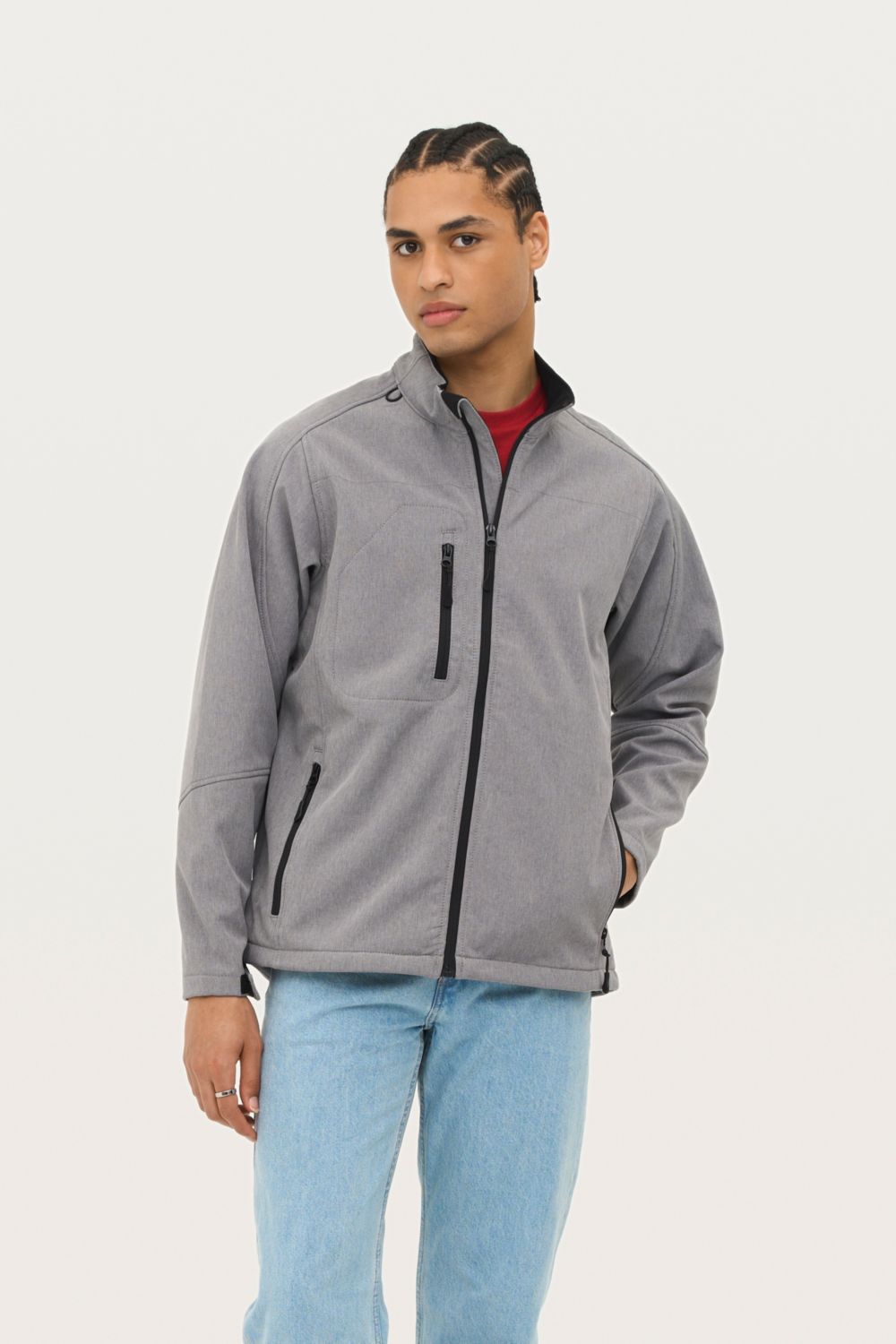 Softshell con cremallera para hombre Relax