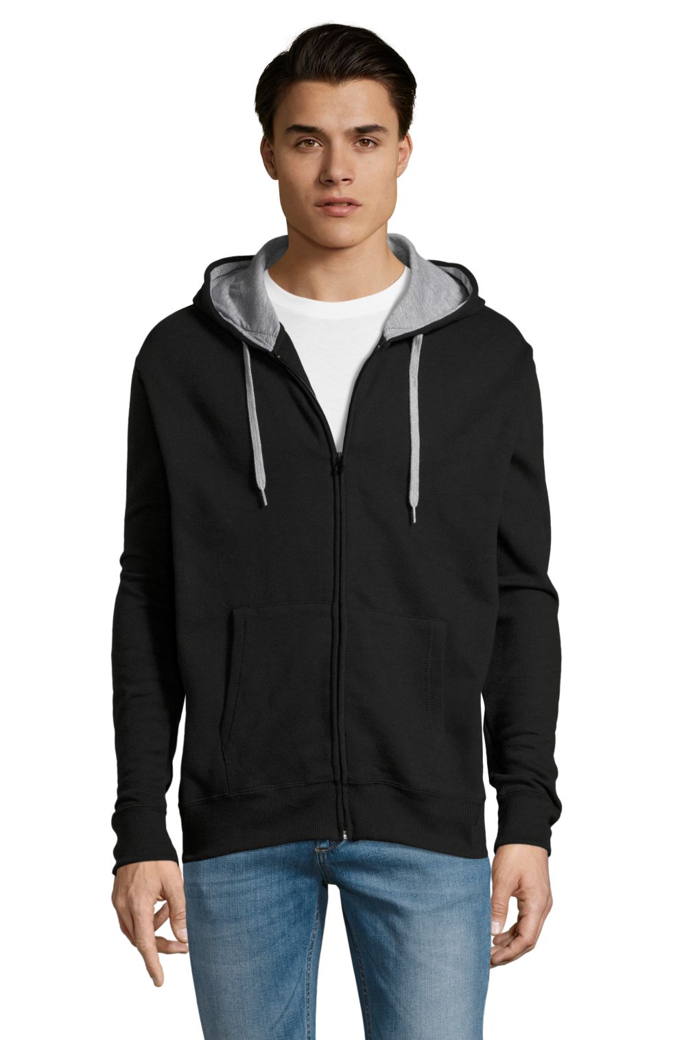 Chaqueta de hombre contrastada con capucha Soul