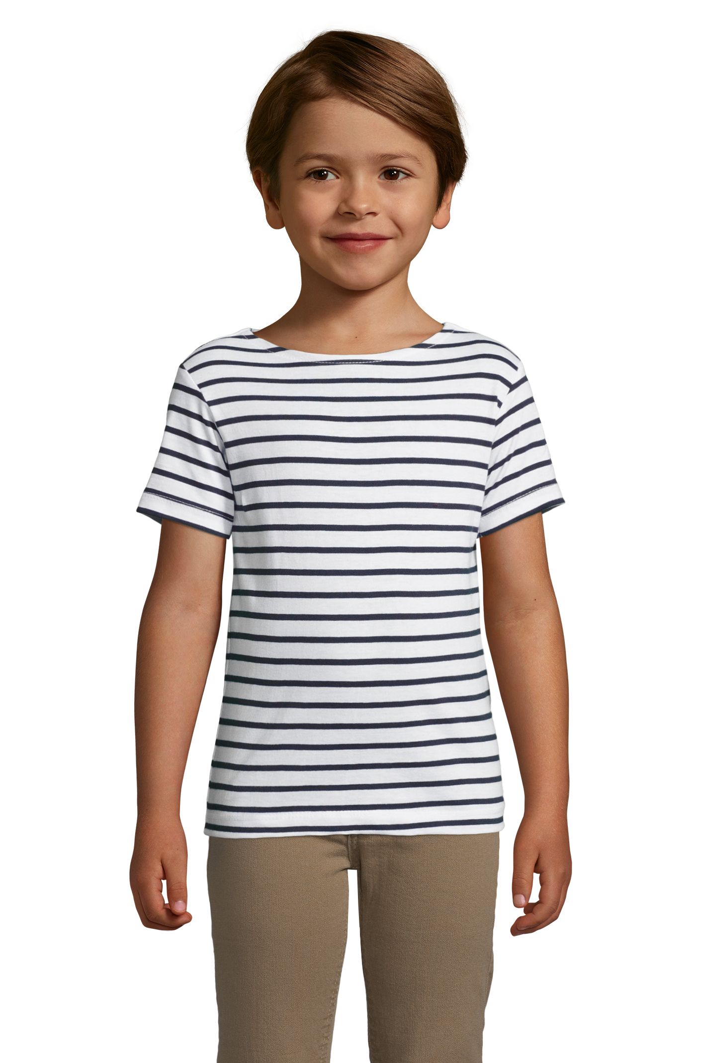 SOL'S MILES KIDS — Branco / Azul marinho Frente