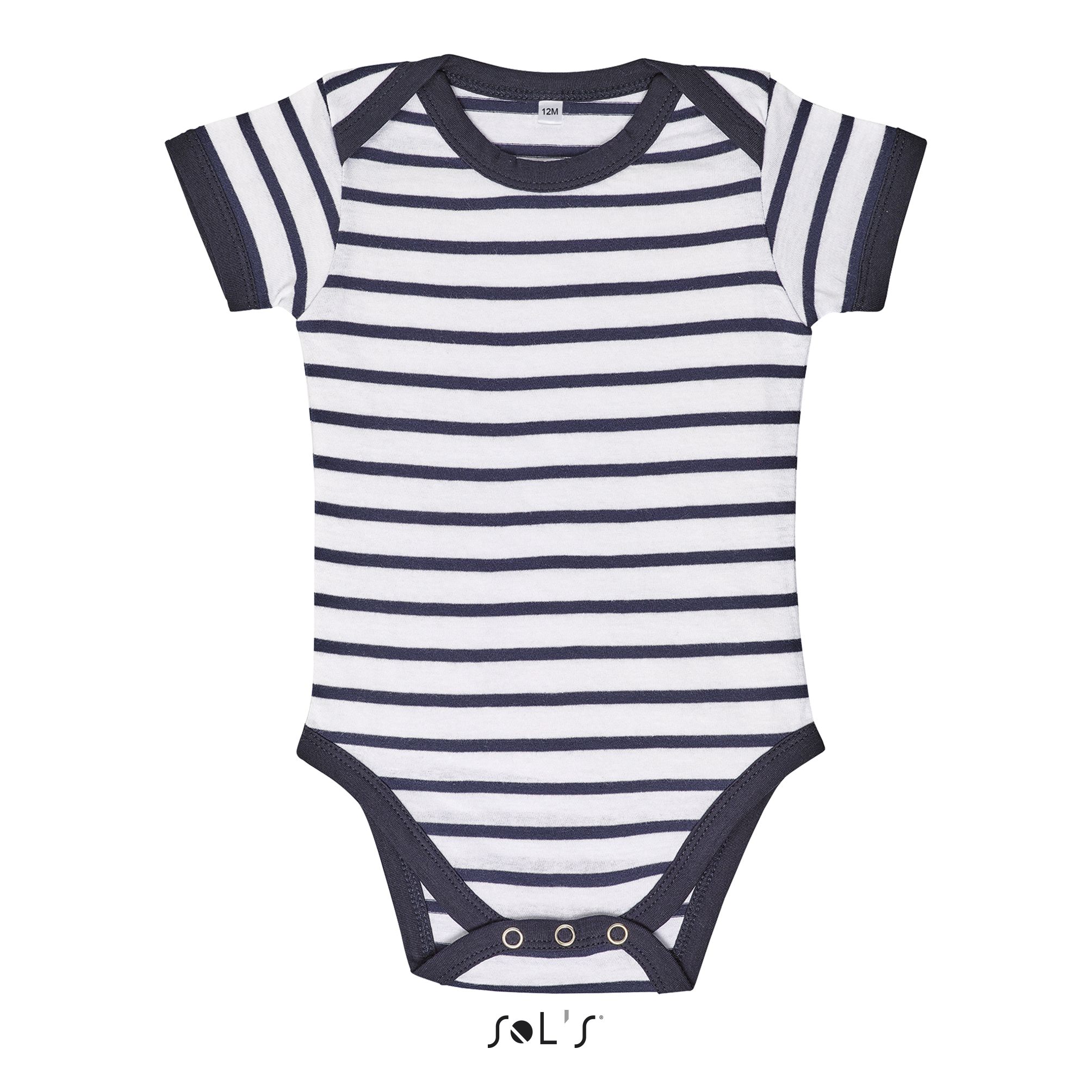 SOL'S MILES BABY — Branco / Azul marinho Frente