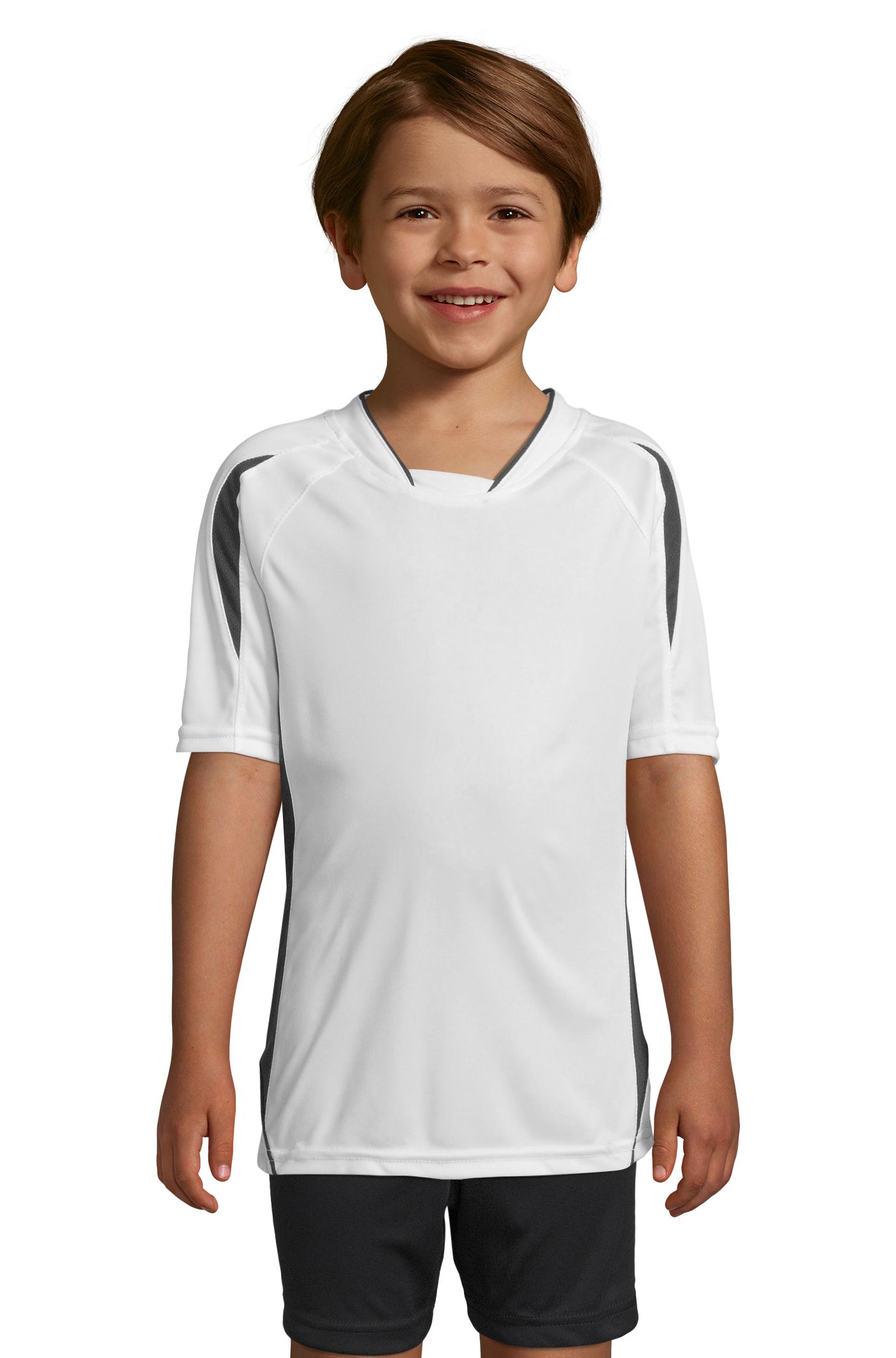 SOL'S MARACANA 2 KIDS SSL — Branco / Preto Frente