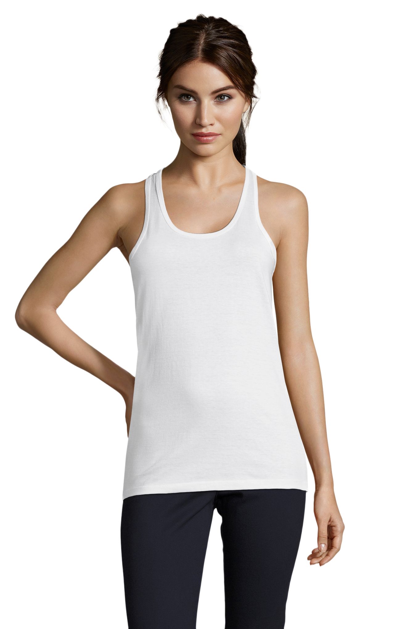 SOL'S JUSTIN WOMEN — Branco Frente