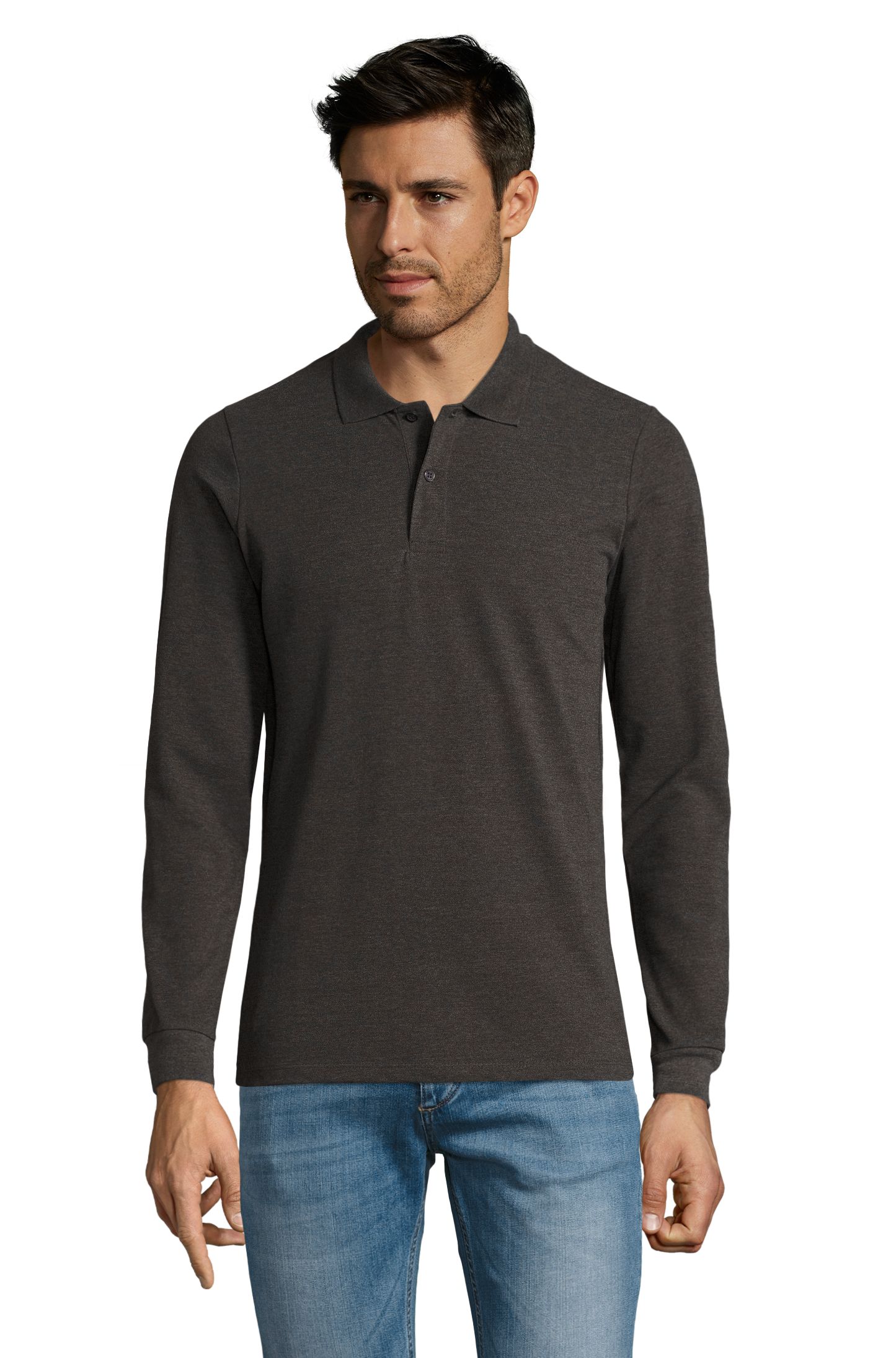 SOL'S PERFECT LSL MEN — Antracite matizado Frente