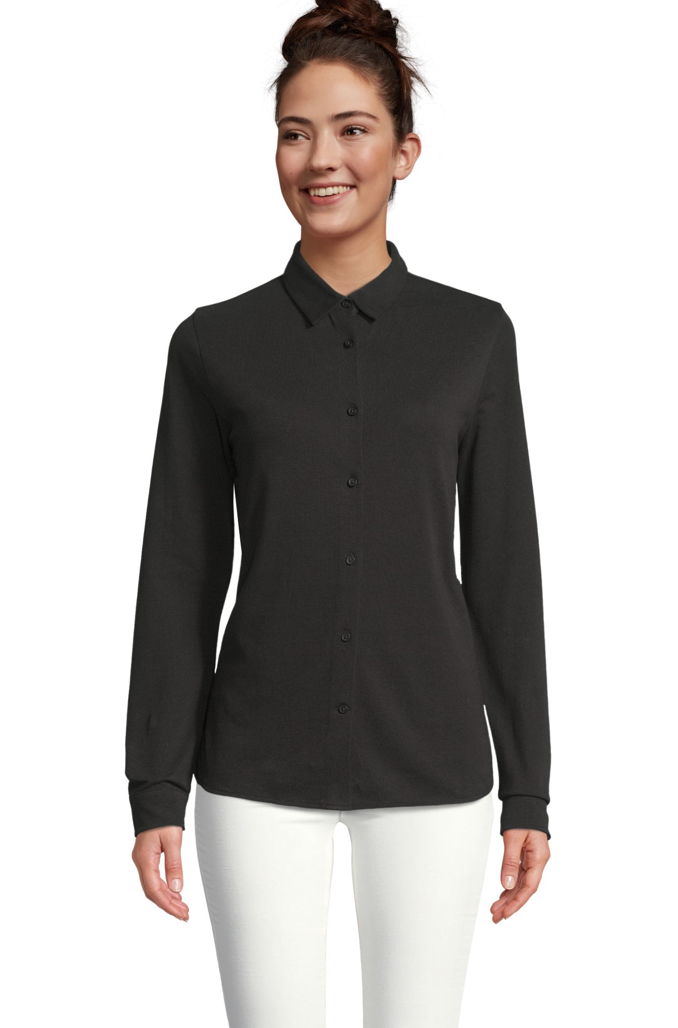 Sols 03791 Businessartikel: NEOBLU BASILE WOMEN Damen Pique Bluse Langarm