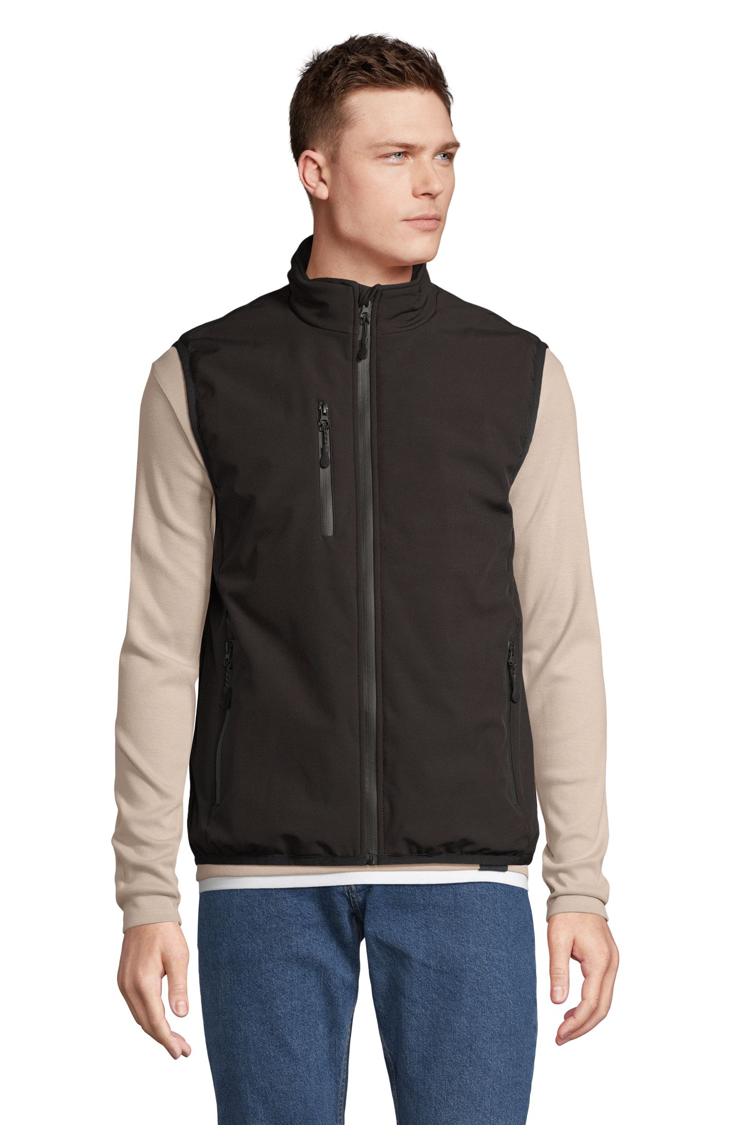 SOL'S FALCON PADDED BW — Preto Frente