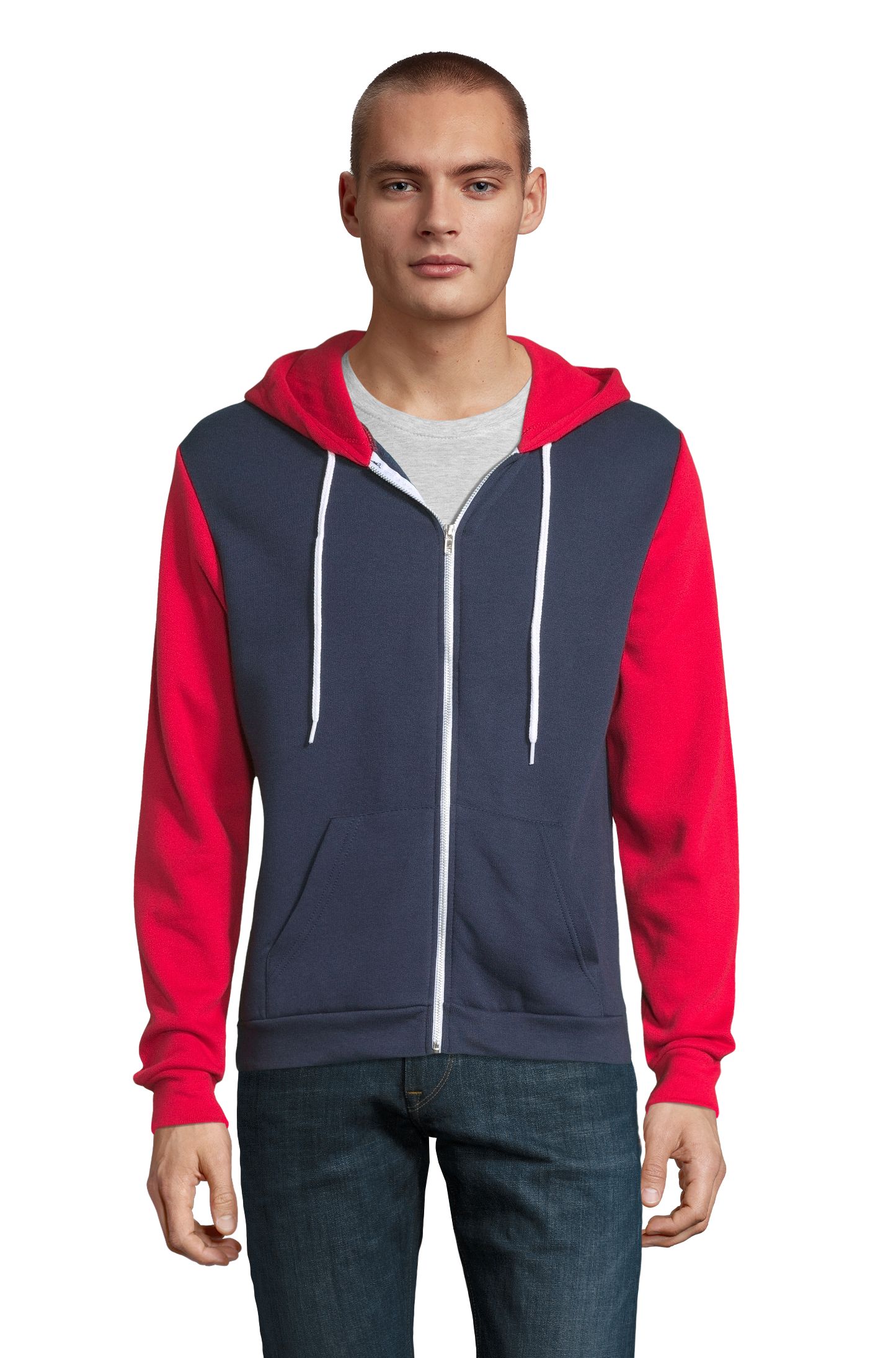 SOL'S SILVER — Azul profundo / Vermelho Frente